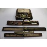 Collection of 19th Century and later pocket cased scales