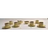 A Susie Cooper Coffee set, pattern number 1689. A/F