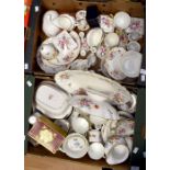 A collection of early to late 20th Century Royal Crown Derby Posie pattern ceramics (3 boxes)