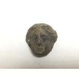 Small reproduction classical metal bust