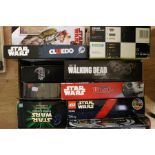 A mixed collection of various items to include; a Star Wars quantity of games, DVDs, 13"