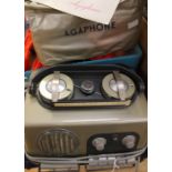 A Swedish AGAPHONE dictaphone, circa 1950's, with polyplastic cover and booklet