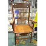 An early 20th Century American oak armchair