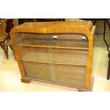 An Art Deco style mahogany glazed cabinet.