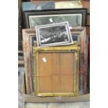 Paintings and antique frames and prints