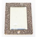 Silver framed mirror, Birmingham 1900, 24cm x 18cm