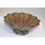 A decorative bronze bowl, 25.5cms approx