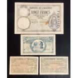 Egyptian & Algerian issue bank notes, WWII (4)