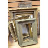 Eight various vintage and antique frames