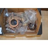 A box of curiosities to include fossils, Roman ceramics, Stone Age flint tools etc.
