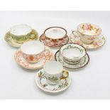 Collection of late 19th Century and early 20th Century Royal Crown Derby china tea tea cups and