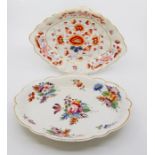 A collection of six various 19th Century Crown Derby serving dishes including heart shaped dish,