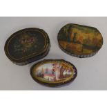 Early 19th Century snuff boxes and pill boxes
