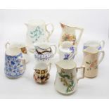 Collection of ten cream jugs, of the Osmaston Road period, late 19th and early 20th Century, i.e.