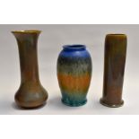 Three Ruskin vases, circa early 20th Century Condition: No obvious signs of damage or restoration.