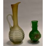 Two Murano vases, art glass jug 20th Century