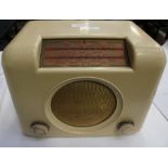 An Ivory bakerlite radio