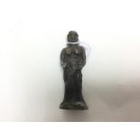 Bronze reproduction bronze metal female figure 90mm in height