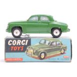 Corgi: A boxed, Corgi Toys, Rover 90 Saloon, 204M, Mechanical, box good, vehicle in need of a