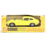 Corgi: A boxed Corgi Toys, 4.2 Litre Jaguar 'E' Type, Whizzwheels, 374.