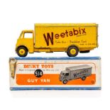 Dinky: A boxed Dinky Toys, Weetabix: More Than a Breakfast Food, yellow livery, 514 Guy Van.