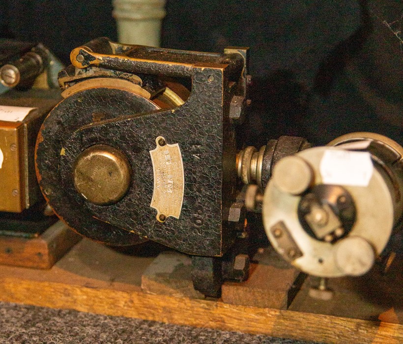 An AWH pull-through sound head. These devices were produced in the rush to convert silent movie