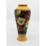 Moorcroft Victoriana pattern inverted baluster vase, circa 1997, signed and marked to base, approx