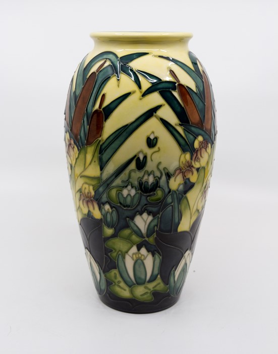Moorcroft Lamia pattern vase in ovoid shape, signed and impressed marks to base, circa 1997,