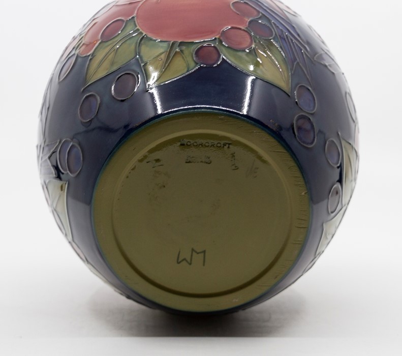 Moorcroft Finches Blue ginger jar, designed by Sally Tuffin, special edition, marked and signed to - Image 3 of 3