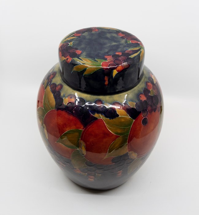 Moorcroft Pomegranate ginger jar, marked and signed in green to base, circa 1913-1916, approx 28 cms - Image 2 of 3