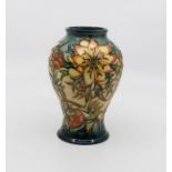 Moorcroft Spike pattern baluster vase, circa 1998, approx 16 cms tall, signed and marked to base