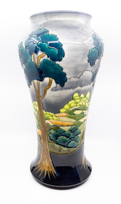 Moorcroft After the Storm baluster vase, limited edition 30/200 with original certificate, approx 53