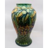 Moorcroft Rain forest pattern baluster vase, limited edition 149/150, circa 1993, signed and