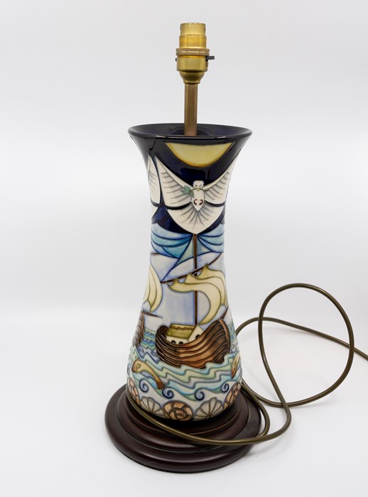 Moorcroft Winds of Change table lamp, approx 44 cms including fittings In very good condition - Image 2 of 3