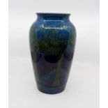 Moorcroft Moonlit Blue baluster shaped vase, approx 32 cms tall, signed William M, circa 1925,