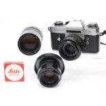 Leicaflex SL; A Leicaflex SL camera body, Leitz Wetzlar, Germany, No. 1335442, 1971, shutter in
