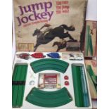 Triang jump Jockey Horse Racing set. Contains two horses & two controllers. (Tails missing). Along