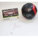 A signed Manchester United football, 2009/10 season, complete with certificate of authenticity,