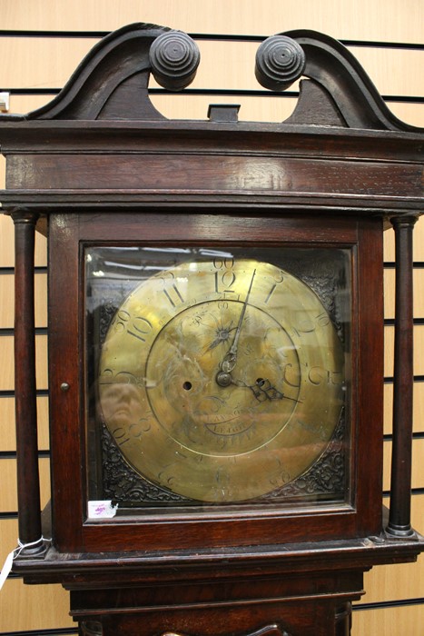 AUCTIONEER TO ANNOUNCE THAT CLOCK IS 30 HOUR NOT 8 DAY A George III oak 30 day longcase clock by - Image 4 of 4