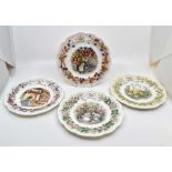 Four Royal Doulton Brambly Hedge 'Series of Seasons' plates, comprising 'Spring', 'Summer', 'Autumn'