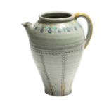 Early Carter & Co Poole pottery stoneware jug, in the style of Vanessa Bell, impressed marks to