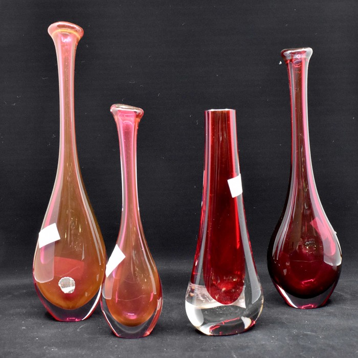 A collection of French 1960's art ruby glass and ruby Whitefriar's - Image 2 of 2