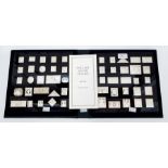 Boxed Collection of Silver Stamps, a complete set of International Society of Postmasters official