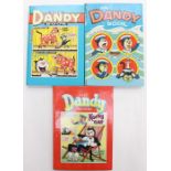Three copies of the Dandy Book, 1950/60's no year date good condition