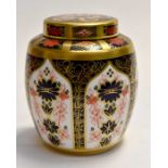 A Royal Crown Derby 1128 ginger jar and cover (second)
