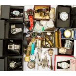 A collection of various ladies and gents dress watches to include Citizen, C&C, Sekonda, Badus,