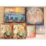 Two Eagle comic Dan Dare 1950's jigsaws, 1951 Festival of Britain jigsaw, Tell your Fortune