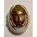 20th Century Limoges Scarab trinket box