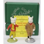Beswick: A pair of boxed Beswick Rupert Bear and Podgy Pig, modelled by Martyn Adcock, Limited