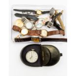 A collection of twelve watches/pocket watches to include Seiko, Swatch, Roma, longbow, Citron, Regus